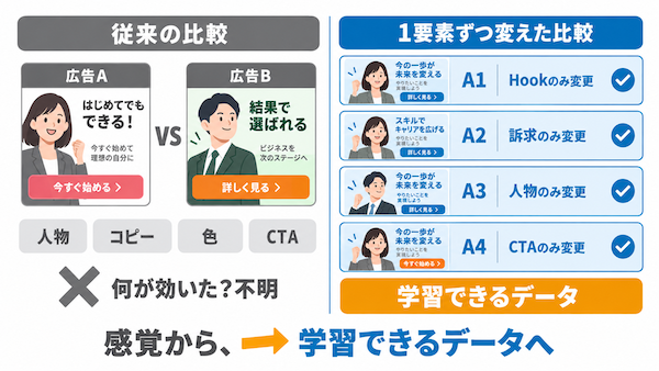 クリエイティブをデータ化できること